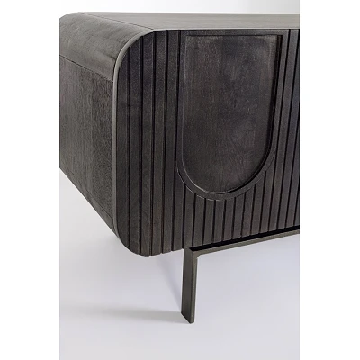 comprar MUEBLE TV 3 Puertas - 2 Cajones ORISSA NEGRO online de Bizzotto Homemotion desde 1,064.80