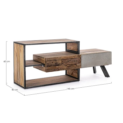 comprar MUEBLE TV 2 Cajones MANCHESTER online de Bizzotto Homemotion desde 749,23 €