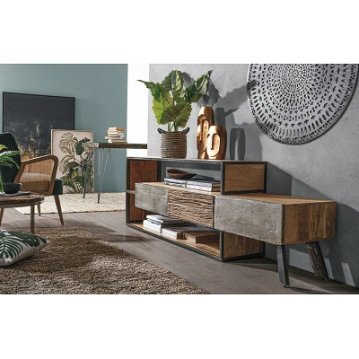 comprar MUEBLE TV 3 Cajones MANCHESTER online de Bizzotto Homemotion desde 1,028.02