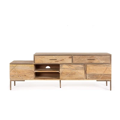 comprar MUEBLE TV 3 Puertas - 2 Cajones JAIDEV online de Bizzotto Homemotion desde 953,96 €