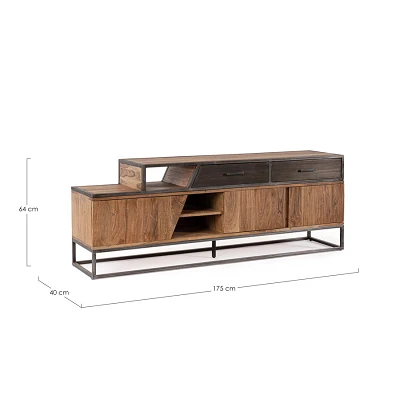 comprar MUEBLE TV 3 Puertas - 2 Cajones JANAK online de Bizzotto Homemotion desde 1,002.85