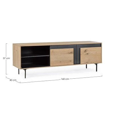 comprar MUEBLE TV 2 Puertas STANWOOD online de BIZZOTTO desde 540,14 €