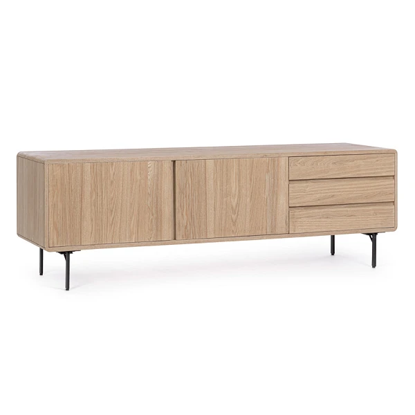 MUEBLE TV 2 Puertas - 3 Cajones WIDALD NATURAL