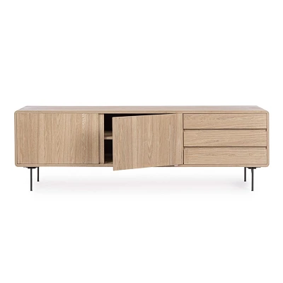 comprar MUEBLE TV 2 Puertas - 3 Cajones WIDALD NATURAL online de BIZZOTTO desde 570,64 €