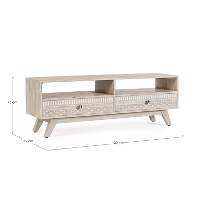 comprar MUEBLE TV 2 Cajones INDIRA online de BIZZOTTO desde 459,56 € comprar MUEBLE TV 2 Cajones INDIRA online de BIZZOTTO desde 459,56 €