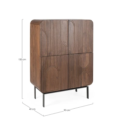 comprar MUEBLE ALTO 4 Puertas | ORISSA NAT online de Bizzotto Homemotion desde 1,228.03