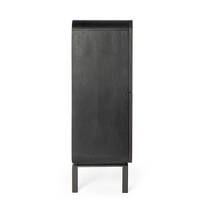 comprar MUEBLE ALTO 4 Puertas | ORISSA NEGRO online de Bizzotto Homemotion desde 1,228.03