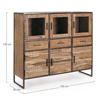 comprar APARADOR 6 Puertas 3 Cajones ELMER online de Bizzotto Homemotion desde 1,277.40