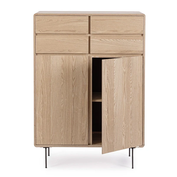 MUEBLE ALTO 2 Puertas |4 CajonesAJ WIDALD NATURAL