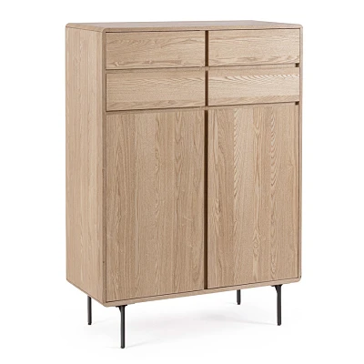 comprar MUEBLE ALTO 2 Puertas |4 CajonesAJ WIDALD NATURAL online de BIZZOTTO desde 765,20 €