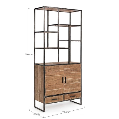 comprar ESTANTERÍA 2 Puertas |2 Cajones ELMER online de Bizzotto Homemotion desde 1,201.29