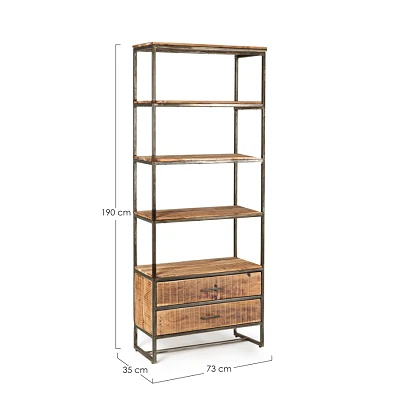 comprar ESTANTERÍA 4 Baldas2 Cajones ELMER online de Bizzotto Homemotion desde 917,42 €