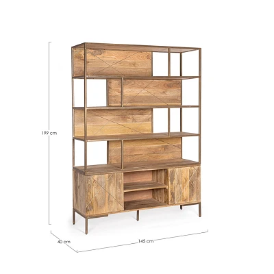 comprar LIBRERÍA 2 Puertas | JAIDEV online de Bizzotto Homemotion desde 1,785.48