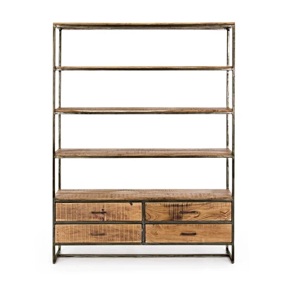 comprar ESTANTERÍA 4 Baldas4 Cajones ELMER online de Bizzotto Homemotion desde 1,616.80