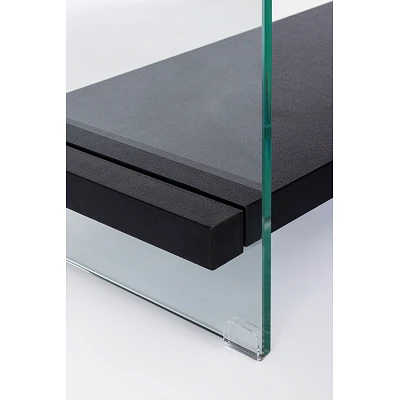 comprar LIBRERÍA 4 Puertas |2 Cajones LINE WOOD NEGRO online de BIZZOTTO desde 462,83 €