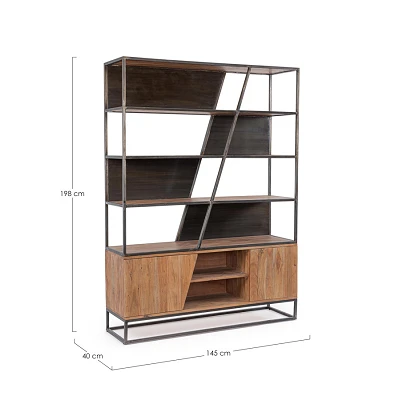 comprar LIBRERÍA 2 Puertas | JANAK online de Bizzotto Homemotion desde 1,843.07