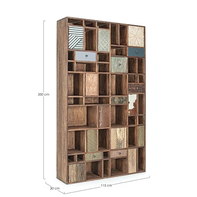 comprar LIBRERÍA 10 Alturas y 7 Cajones DHAVAL online de Bizzotto Homemotion desde 2,367.61