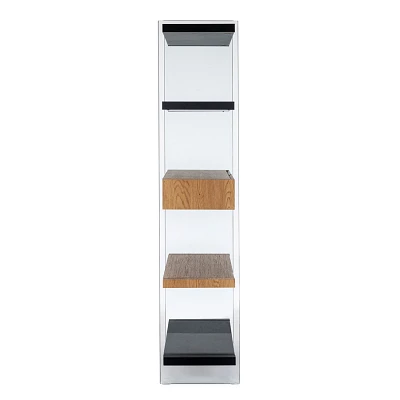 comprar LIBRERÍA 4 Puertas |2 Cajones LINE WOOD NEGRO online de BIZZOTTO desde 462,83 €