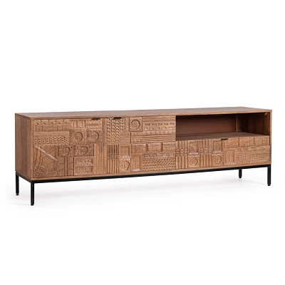 comprar MUEBLE TV 2 Puertas - 1 Cajón KINDIA 180X42X55 online de BIZZOTTO desde 986,63 €