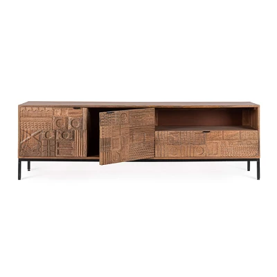 comprar MUEBLE TV 2 Puertas - 1 Cajón KINDIA 180X42X55 online de BIZZOTTO desde 986,63 €