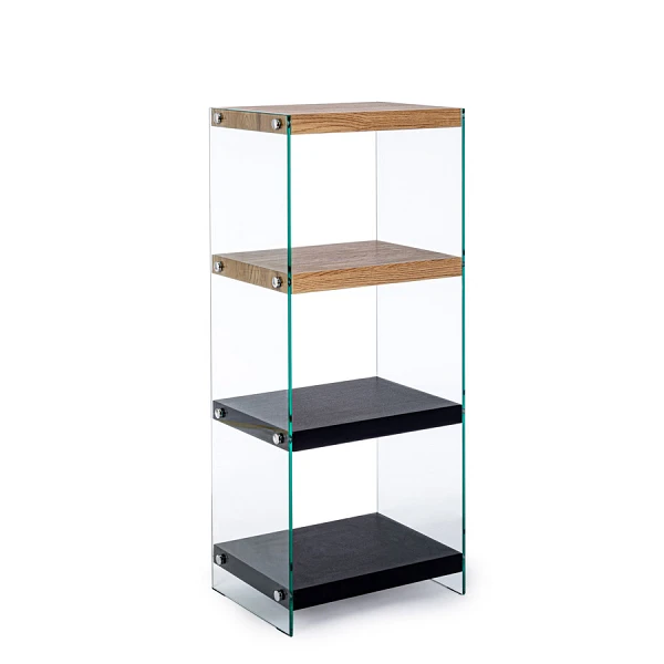 LIBRERÍA 4 Puertas | LINE WOOD NEGRO