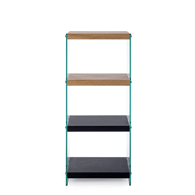 comprar LIBRERÍA 4 Puertas | LINE WOOD NEGRO online de BIZZOTTO desde 148,10 €
