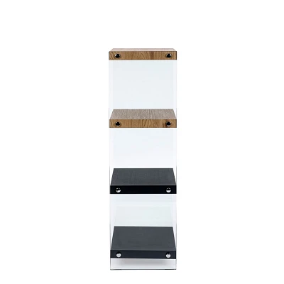 comprar LIBRERÍA 4 Puertas | LINE WOOD NEGRO online de BIZZOTTO desde 148,10 €