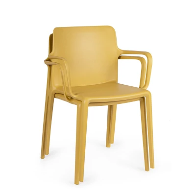 comprar SILLA CON REPOSABRAZOS | CHLORIS OCRE online de Yes desde 92,57 €