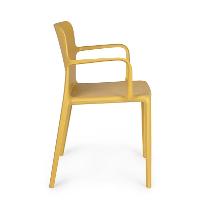 comprar SILLA CON REPOSABRAZOS | CHLORIS OCRE online de Yes desde 92,57 €