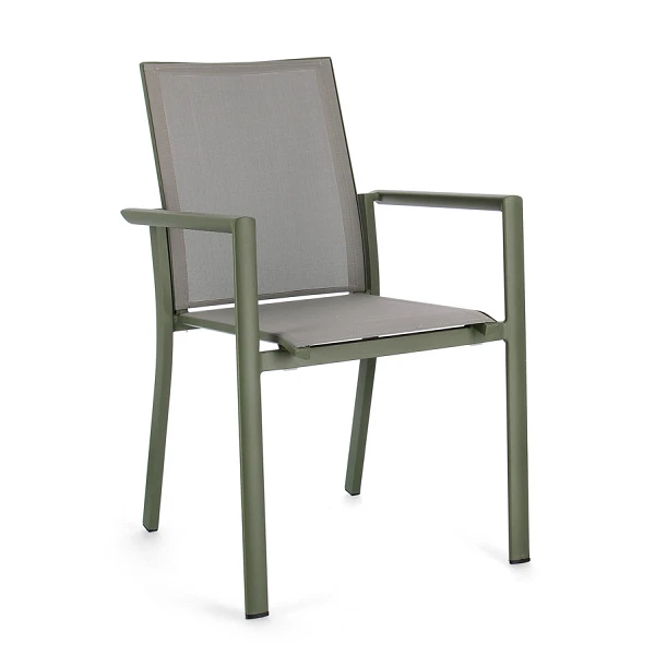 SILLA CON REPOSABRAZOS |  KONNOR VERDE