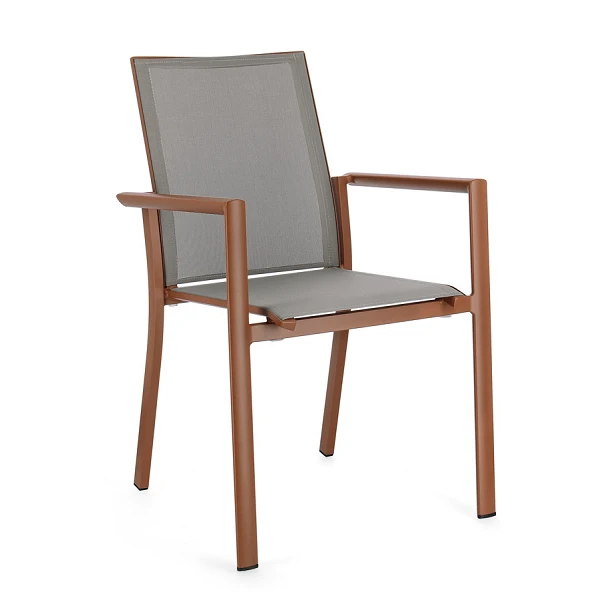 SILLA CON REPOSABRAZOS |  KONNOR TERRACOTA