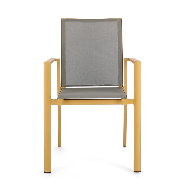 SILLA CON REPOSABRAZOS |  KONNOR MOSTAZA
