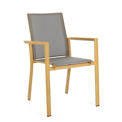 comprar SILLA CON REPOSABRAZOS | KONNOR MOSTAZA online de BIZZOTTO desde 155,73 €