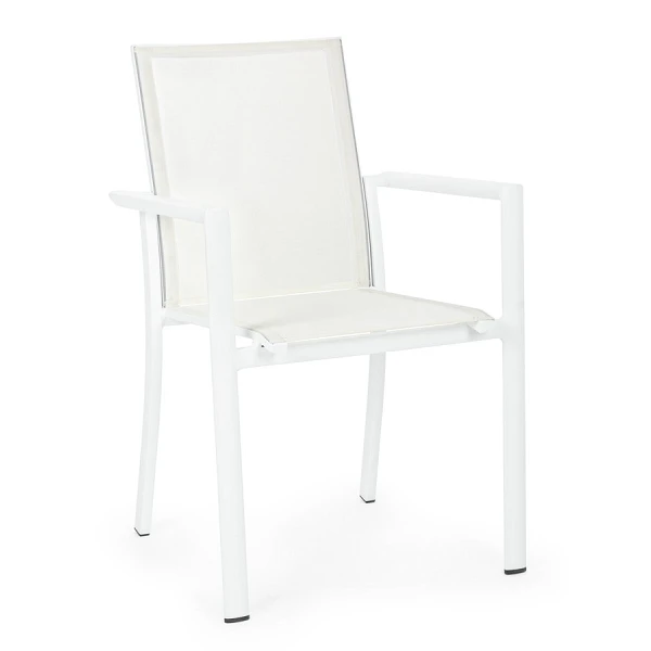 SILLA CON REPOSABRAZOS |  KONNOR BLANCO CX21