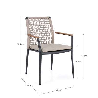 comprar SILLA CON REPOSABRAZOS | CON COJINES | MADDOX ANTR JX55 online de BIZZOTTO desde 302,74 €