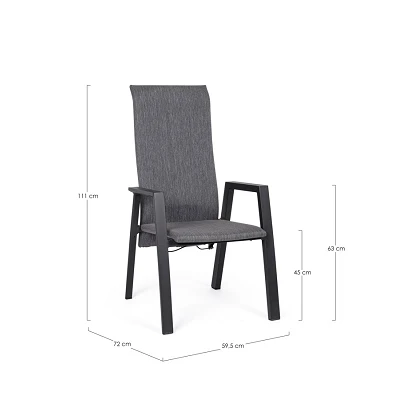 comprar SILLA CON REPOSABRAZOS | RECL ETHAN ANTR JX55 online de BIZZOTTO desde 487,87 €