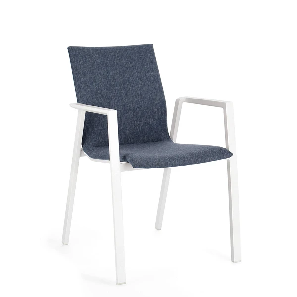 SILLA CON REPOSABRAZOS |  ODEON BLANCO-DENIM JX11