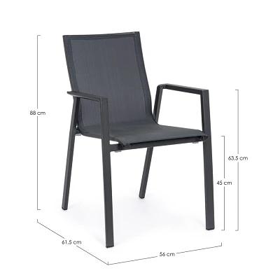 comprar SILLA CON REPOSABRAZOS | KRION ANTR JX55 online de BIZZOTTO desde 188,40 €