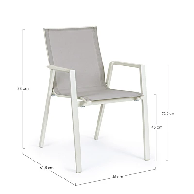 comprar SILLA CON REPOSABRAZOS | KRION LUNAR online de BIZZOTTO desde 138,30 €
