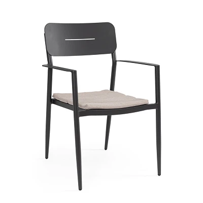 comprar SILLA CON REPOSABRAZOS | CON COJINES | NEBULA ANTRACITA YK13 online de BIZZOTTO desde 217,80 €