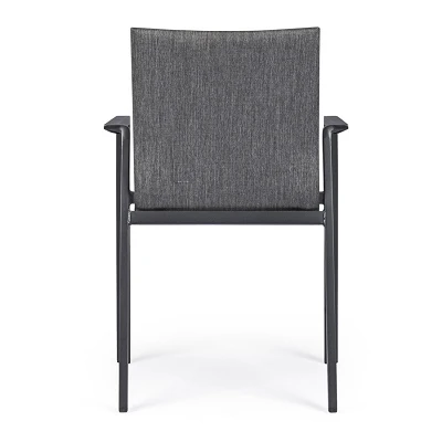 comprar SILLA CON REPOSABRAZOS | ODEON ANTR-GRIS OSCURO JX55 online de BIZZOTTO desde 239,58 €