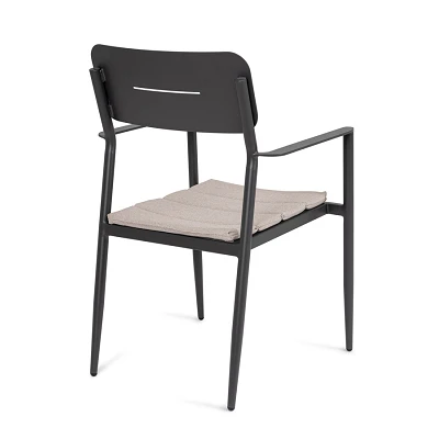 comprar SILLA CON REPOSABRAZOS | CON COJINES | NEBULA ANTRACITA YK13 online de BIZZOTTO desde 217,80 €
