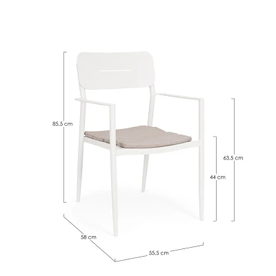 comprar SILLA CON REPOSABRAZOS | CON COJINES | NEBULA VAPOR YK15 online de BIZZOTTO desde 217,80 €