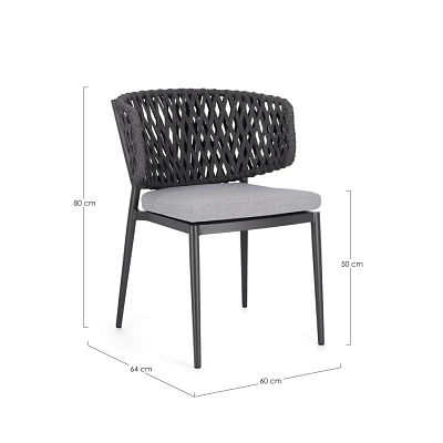 comprar SILLA CON COJINES | NOELIA ANTRACITA WG21 online de Bizzotto Homemotion desde 359,37 € comprar SILLA CON COJINES | NOELIA ANTRACITA WG21 online de Bizzotto Homemotion desde 359,37 €