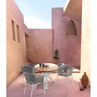 comprar SILLA CON REPOSABRAZOS | CON COJINES | FLORENCIA BLANCO WG20 online de Bizzotto Homemotion desde 337,59 €