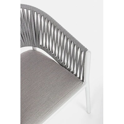 comprar SILLA CON REPOSABRAZOS | CON COJINES | FLORENCIA BLANCO WG20 online de Bizzotto Homemotion desde 337,59 €