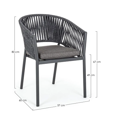 comprar SILLA CON REPOSABRAZOS | CON COJINES | FLORENCIA ANTRAC WG21 online de Bizzotto Homemotion desde 337,59 €