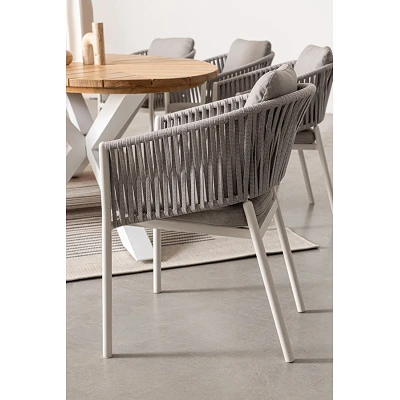 comprar SILLA CON REPOSABRAZOS | CON COJINES | FLORENCIA BLANCO WG20 online de Bizzotto Homemotion desde 337,59 €