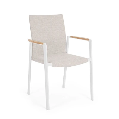 comprar SILLA CON REPOSABRAZOS | JALISCO NEW BLANCO WG20 online de Bizzotto Homemotion desde 317,99 €