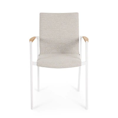 comprar SILLA CON REPOSABRAZOS | JALISCO NEW BLANCO WG20 online de Bizzotto Homemotion desde 317,99 €